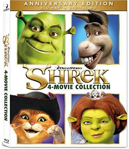 Cover for Shrek 4 Movie Collection (Blu-ray) (2016)