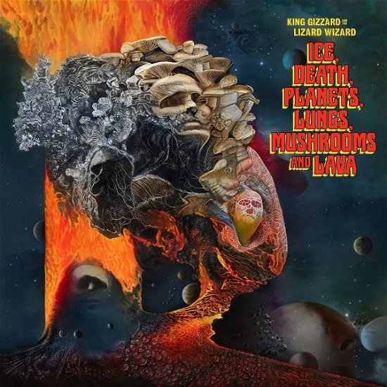 Cover for King Gizzard &amp; the Lizard Wizard · Ice, Death, Planets, Lungs, Mushrooms and Lava (LP) [Recycled Black Vinyl edition] (2022)