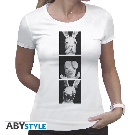 Cover for T-Shirt Frauen · LAPINS CRETINS - Tshirt 3 Wise Rabbids woman SS (MERCH)