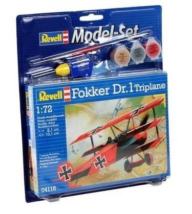 Model Set Fokker Dr.1 Triplane (64116) - Revell - Fanituote - Revell - 4009803641164 - 