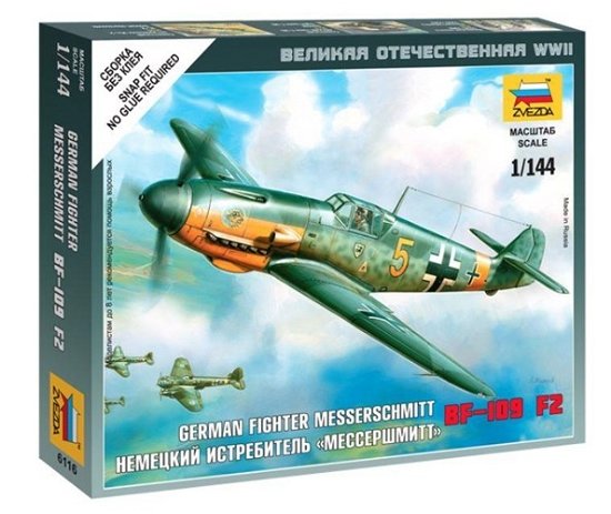 Cover for Zvezda · Messerschmitt Bf 109f-2 1:144 (Legetøj)
