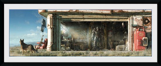 Cover for Fallout 4 · FALLOUT - Framed print Garage (30x75) (ACCESSORY)