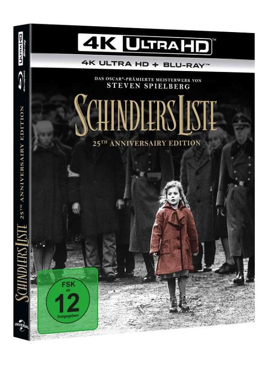Schindlers Liste-25th Anniversary Edition-... - Liam Neesonben Kingsleyralph Fiennes - Film - UNIVERSAL PICTURE - 5053083180164 - 28. marts 2019