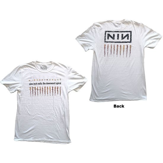 Nine Inch Nails Unisex T-Shirt: Downward Spiral (Back Print) - Nine Inch Nails - Merchandise -  - 5056368688164 - 