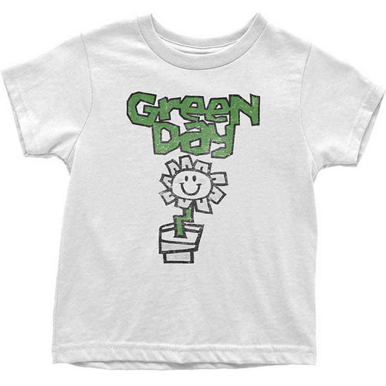 Green Day Kids T-Shirt: Flower Pot (7-8 Years) - Green Day - Merchandise -  - 5056561005164 - 