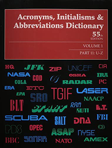 Cover for Gale Research Inc · Acronyms, Initialisms, and Abbreviations Dictionary (Paperback Book) (2021)