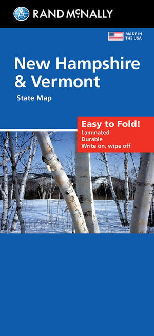 Cover for Rand Mcnally · Rand McNally Easy to Fold: New Hampshire &amp; Vermont Laminated Map (Map) (2022)