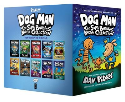 Cover for Dav Pilkey · Dog Man: The Supa Buddies Mega Collection: From the Creator of Captain Underpants (Dog Man #1-10 Boxed Set) (Gebundenes Buch) (2022)