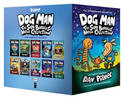 Cover for Dav Pilkey · Dog Man: The Supa Buddies Mega Collection: From the Creator of Captain Underpants (Dog Man #1-10 Boxed Set) (Hardcover Book) (2022)