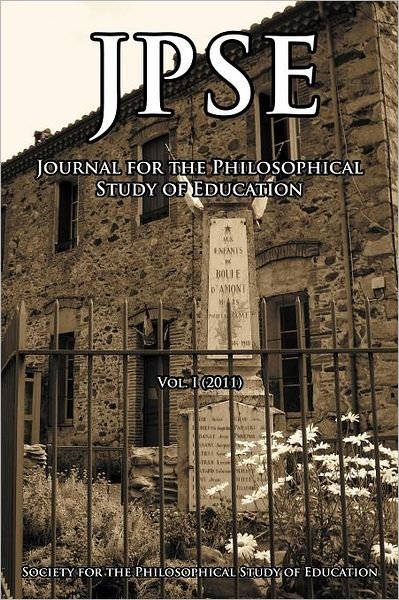 Cover for Spse · Jpse: Journal of the Philosophical Study of Education, Volume 1 (Paperback Bog) (2012)