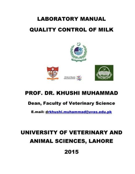 Cover for Khushi Muhammad · Laboratory Manual Quality Control of Milk (Paperback Book) (2015)