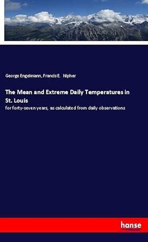 Cover for Engelmann · The Mean and Extreme Daily Te (Book)