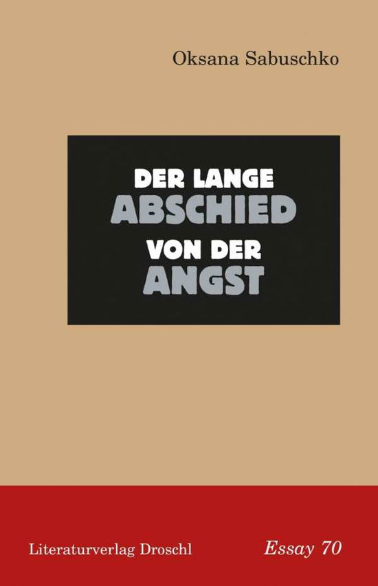 Cover for Sabuschko · Der lange Abschied von der An (Book)