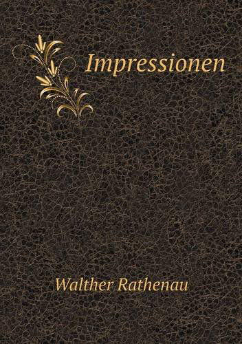 Cover for Walther Rathenau · Impressionen (Paperback Book) [German edition] (2014)