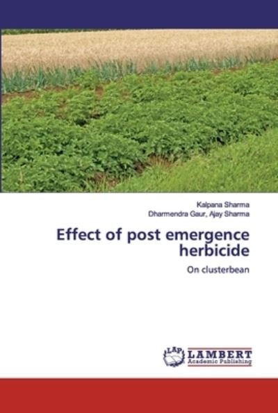 Cover for Sharma · Effect of post emergence herbici (Book) (2019)