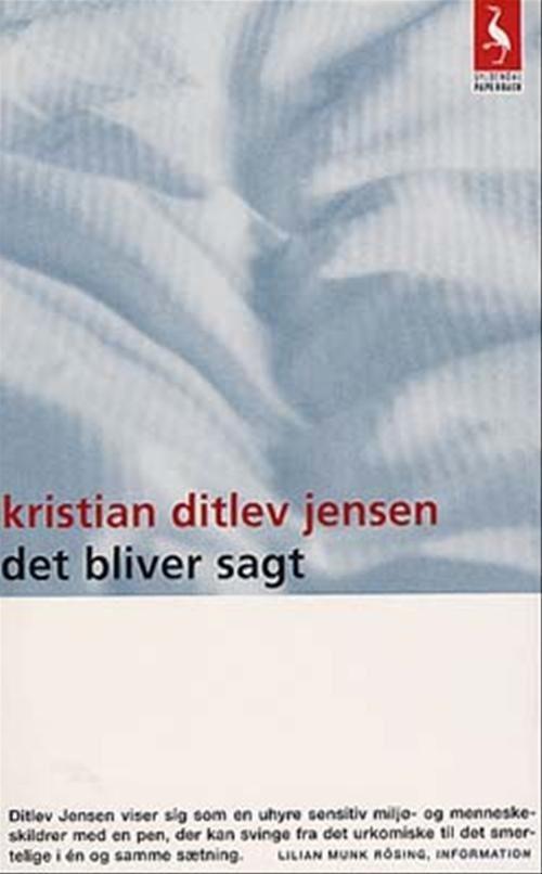 Cover for Kristian Ditlev Jensen · Det bliver sagt (Paperback Book) [2nd edition] (2002)
