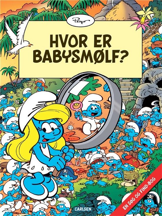 Cover for Peyo · Hvor er Babysmølf? (Bound Book) [1.º edición] (2022)