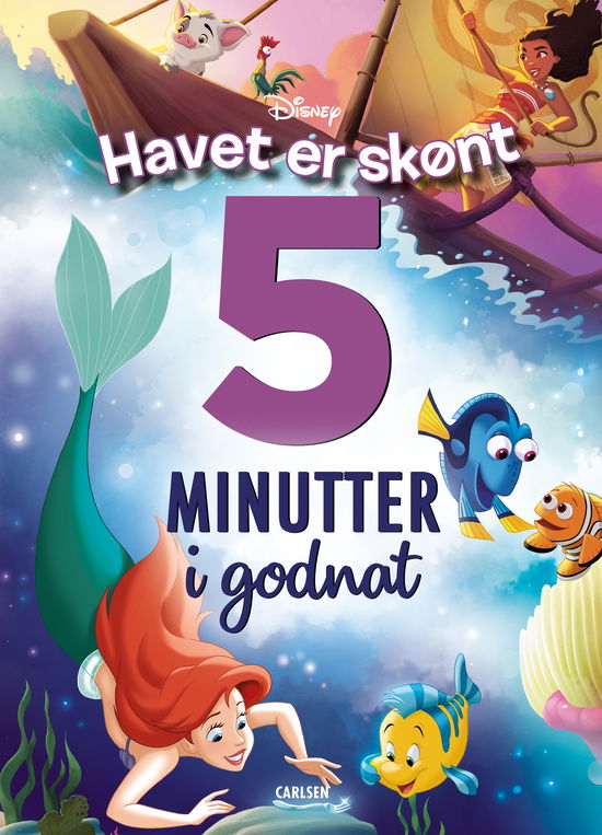 Cover for Disney · Fem minutter i godnat: Fem minutter i godnat - Havet er skønt (Gebundesens Buch) [1. Ausgabe] (2025)