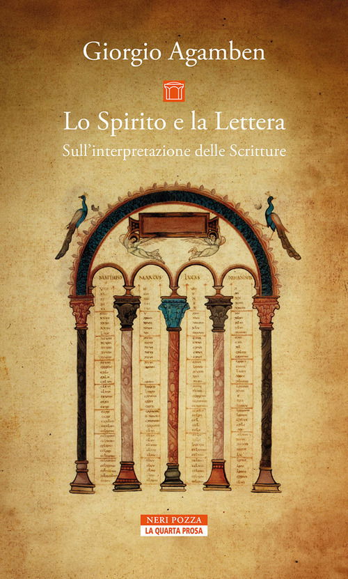 Cover for Giorgio Agamben · Lo Spirito E La Lettera. Sull'interpretazione Delle Scritture (Book)