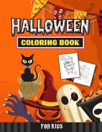 Cover for Bliss Coloring Publishing · Halloween Coloring Book For Kids: 50 Halloween Designs Including Pumpkins, Witches, Ghosts, and More! (Paperback Book) (2021)