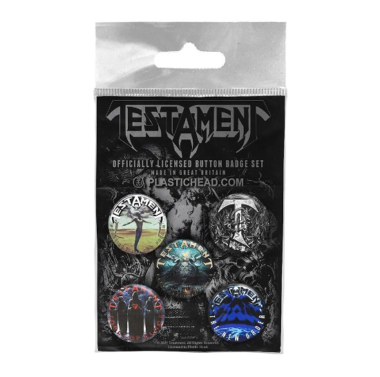 Testament Button Badge Set - Testament - Produtos - PHM - 0803341562165 - 11 de fevereiro de 2022