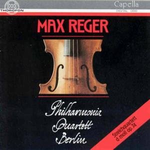 Cover for Reger / Philharmonia Quartett Berlin · String Quartett Op 74 (CD) (1991)