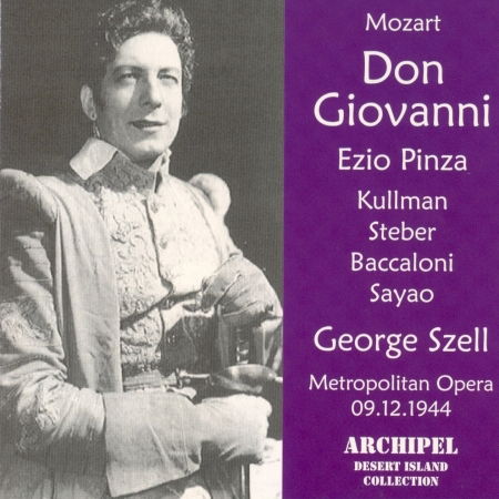 Cover for Mozart: Don Giovanni · George Szell Pinza Ezio Baccaloni Salvatore Kullman Charles Steber Eleanor Sayao Bidy (CD)