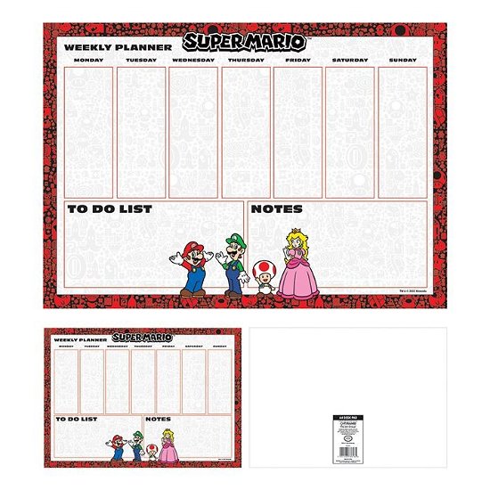 Cover for Super Mario · Nintendo: Super Mario 4 Colour A4 Desk Pad (MERCH)
