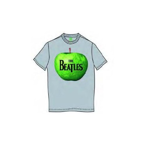 The Beatles Unisex T-Shirt: Apple Logo - The Beatles - Produtos - Apple Corps - Apparel - 5055295322165 - 