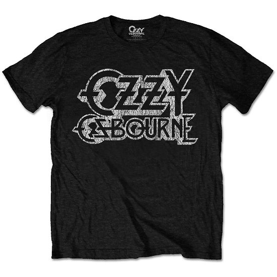 Ozzy Osbourne Unisex T-Shirt: Vintage Logo - Ozzy Osbourne - Produtos - Bravado - 5055979918165 - 