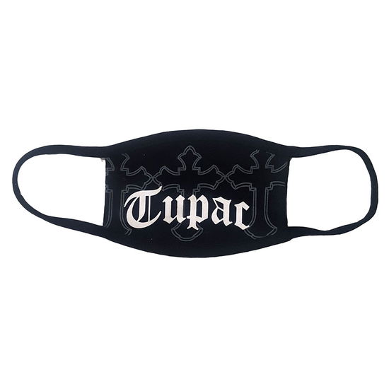 Tupac Face Mask: Logo & Crosses - Tupac - Merchandise -  - 5056368652165 - 