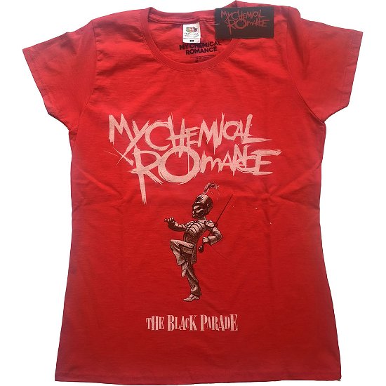 Cover for My Chemical Romance · My Chemical Romance Ladies T-Shirt: The Black Parade Cover (T-shirt) [size XS] [Red - Ladies edition]