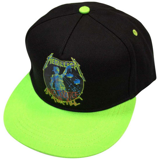 Cover for Metallica · Metallica Unisex Snapback Cap: And Justice For All (Black &amp; Green) (Bekleidung) (2024)