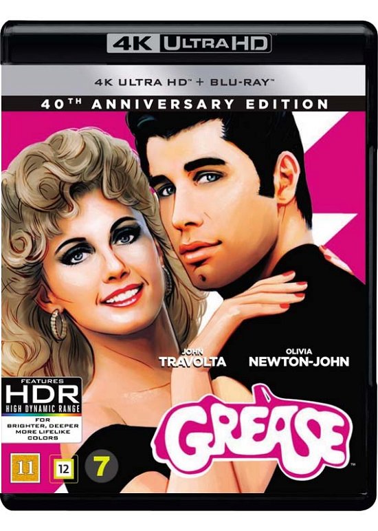 Cover for Olivia Newton-John / John Travolta · Grease (4K Ultra HD/BD) [4K edition] (2018)