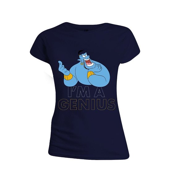 Aladdin - I'M A Genius Women T-Shirt - Navy - M - Disney - Produtos -  - 8720088270165 - 7 de fevereiro de 2019