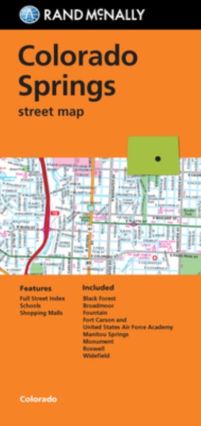 Cover for Rand Mcnally · Colorado Springs Street Map (Landkarten) (2016)