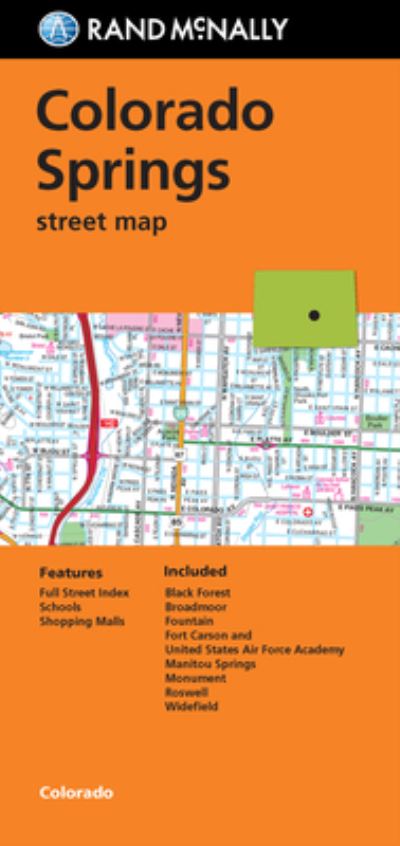 Cover for Rand Mcnally · Colorado Springs Street Map (Map) (2016)