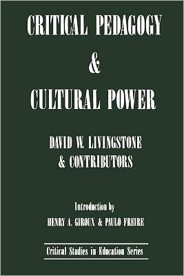 Cover for David Livingstone · Critical Pedagogy and Cultural Power (Taschenbuch) (1986)
