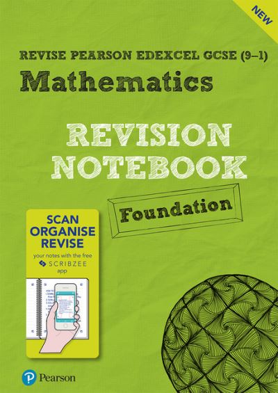 Cover for Pearson REVISE Edexcel GCSE Maths (Foundation) Revision Notebook - for 2025, 2026 exams - Pearson Revise (Spiral Book) [Student edition] (2019)