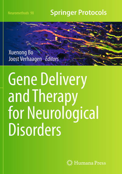 Cover for Gene Delivery and Therapy for Neurological Disorders - Neuromethods (Paperback Book) [Softcover reprint of the original 1st ed. 2015 edition] (2016)