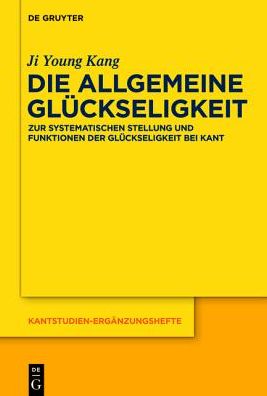 Cover for Kang · Die allgemeine Glückseligkeit (Book) (2015)