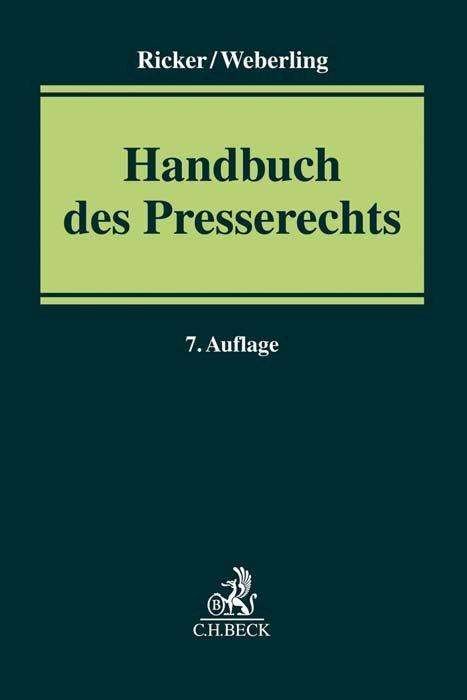 Cover for Löffler · Handbuch des Presserechts (Bog)