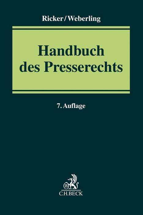 Cover for Löffler · Handbuch des Presserechts (Bog)