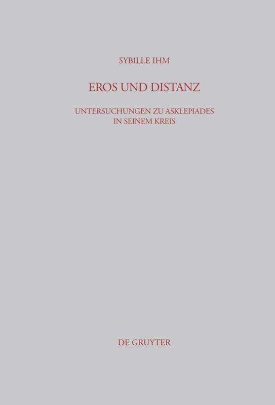 Cover for S. Ihm · Eros und Distanz (Book) [German edition] (2004)