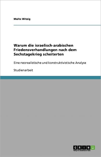 Cover for Witzig · Warum die israelisch-arabischen (Book) [German edition] (2007)