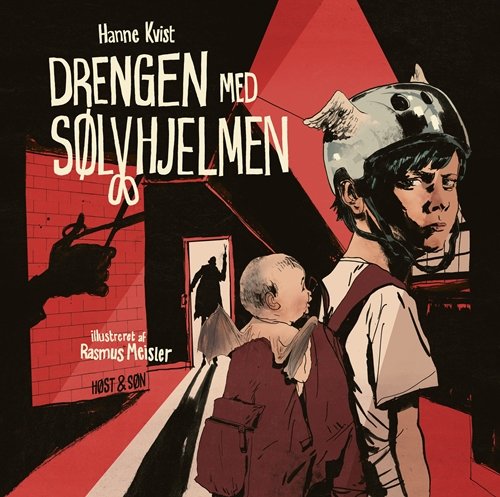 Cover for Hanne Kvist · Drengen med sølvhjelmen - grafisk roman (Indbundet Bog) [1. udgave] (2019)
