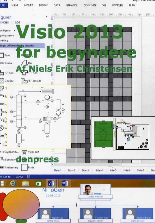 Cover for Niels erik Christensen · Visio 2013 for begyndere (Hæftet bog) [1. udgave] (2015)