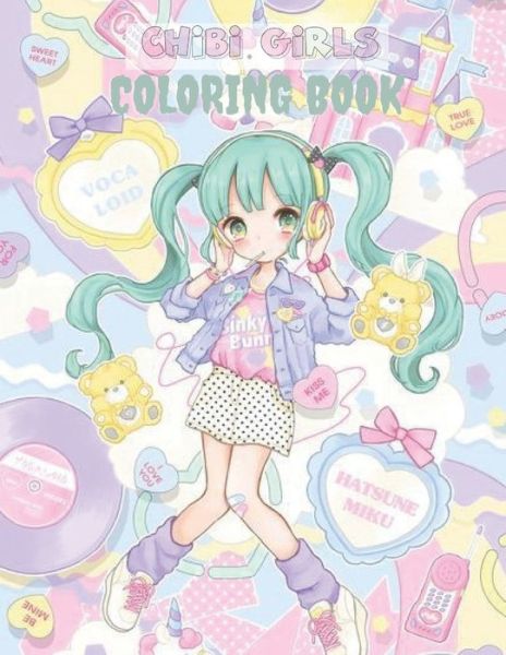 Anime Girls Coloring Book (Paperback)