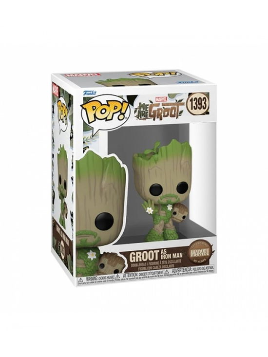 Funko Pop Marvel We Are Groot Iron Man - Funko Pop Marvel - Gadżety - Funko - 0889698795166 - 29 sierpnia 2024