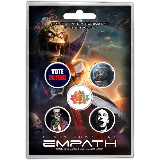 Cover for Devin Townsend · Devin Townsend Button Badge Pack: Ziltoid (Retail Pack) (MERCH) (2019)